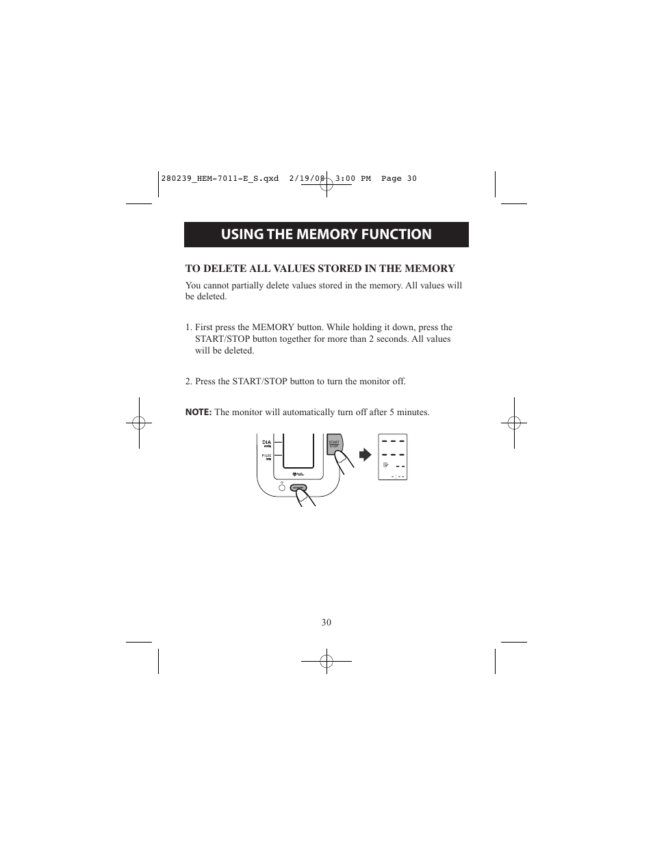 Omron Healthcare INTELLI SENSE HEM-711AC User Manual | Page 30 / 38