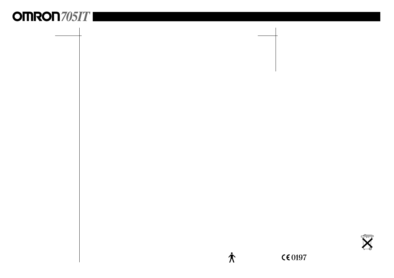 Maintenance and storage technical data, English | Omron Healthcare 705IT User Manual | Page 10 / 12