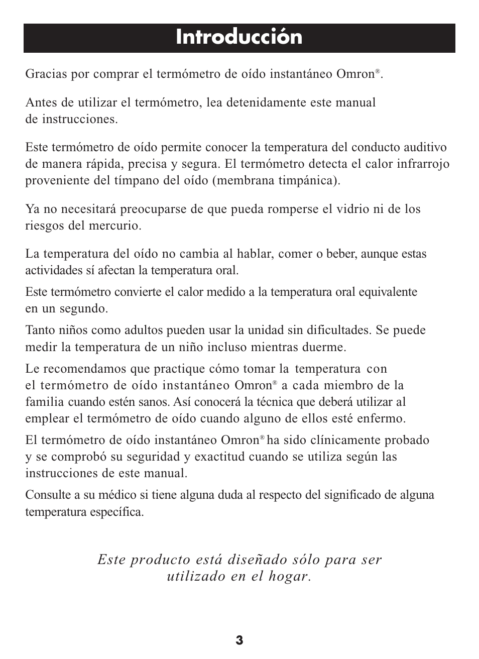 Introducción | Omron Healthcare MC-509N User Manual | Page 15 / 24