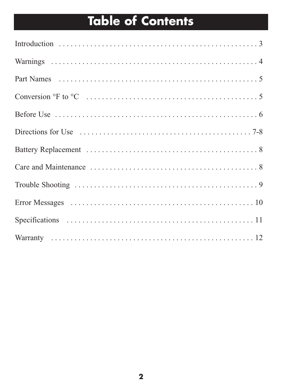 Omron Healthcare MC-509N User Manual | Page 2 / 24