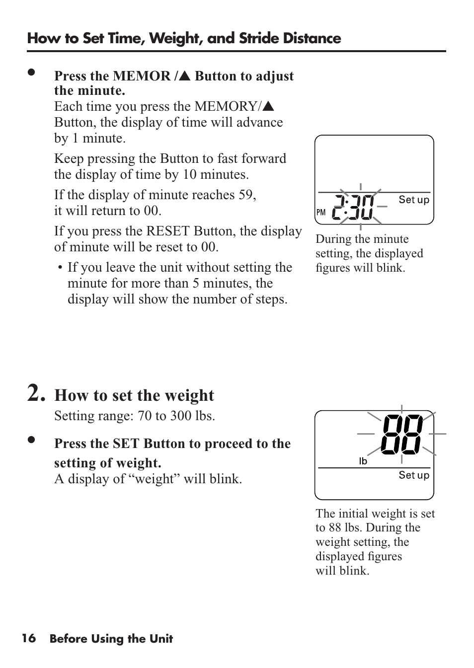 Omron Healthcare HJ-112 User Manual | Page 16 / 28