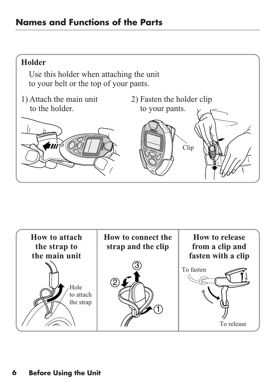 Omron Healthcare HJ-112 User Manual | Page 6 / 28