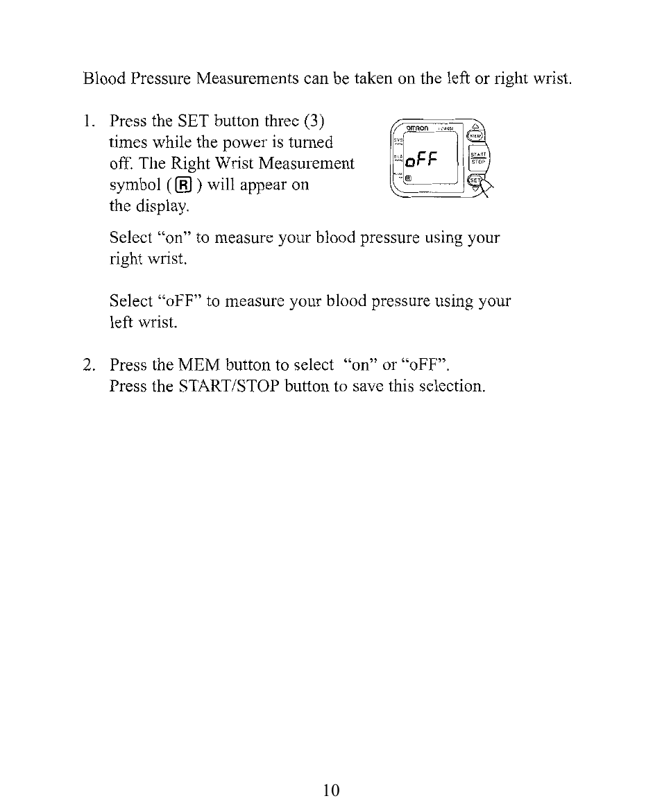 Omron Healthcare INTELLISENSE HEM-650 User Manual | Page 10 / 21