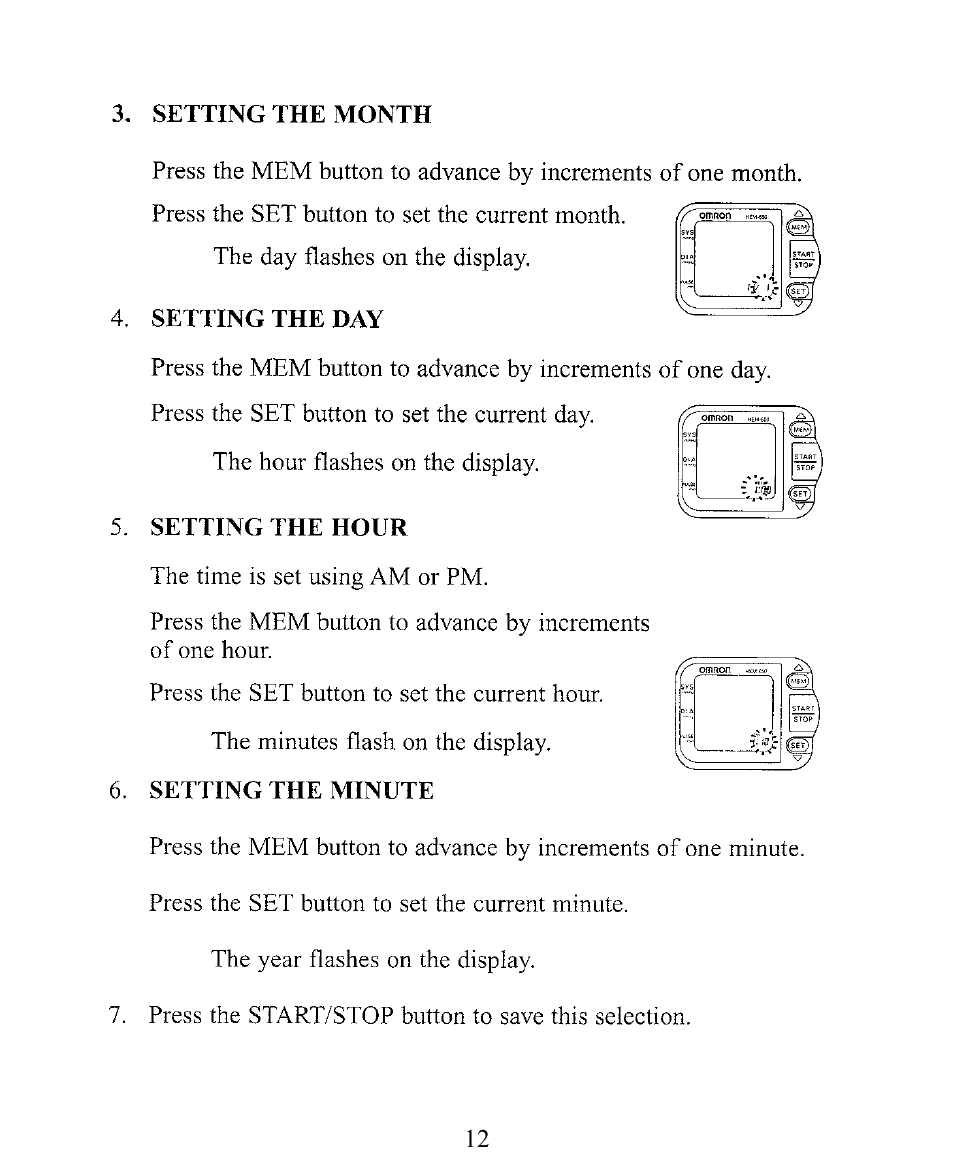 Omron Healthcare INTELLISENSE HEM-650 User Manual | Page 12 / 21