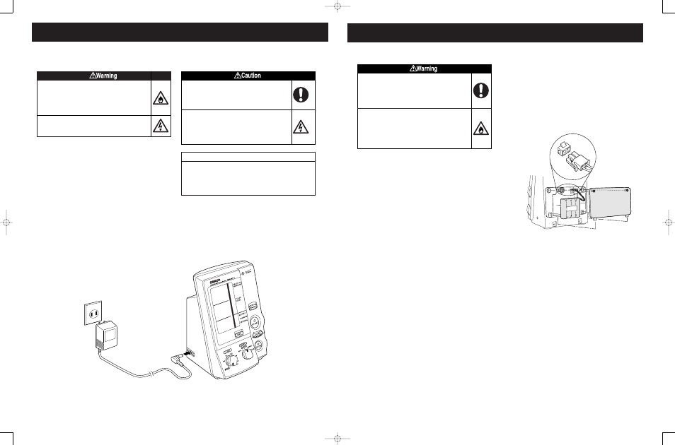 How to use the power source, How to use the ac adapter, Installation and replacement of battery pack | Omron Healthcare HEM-907XL User Manual | Page 9 / 17