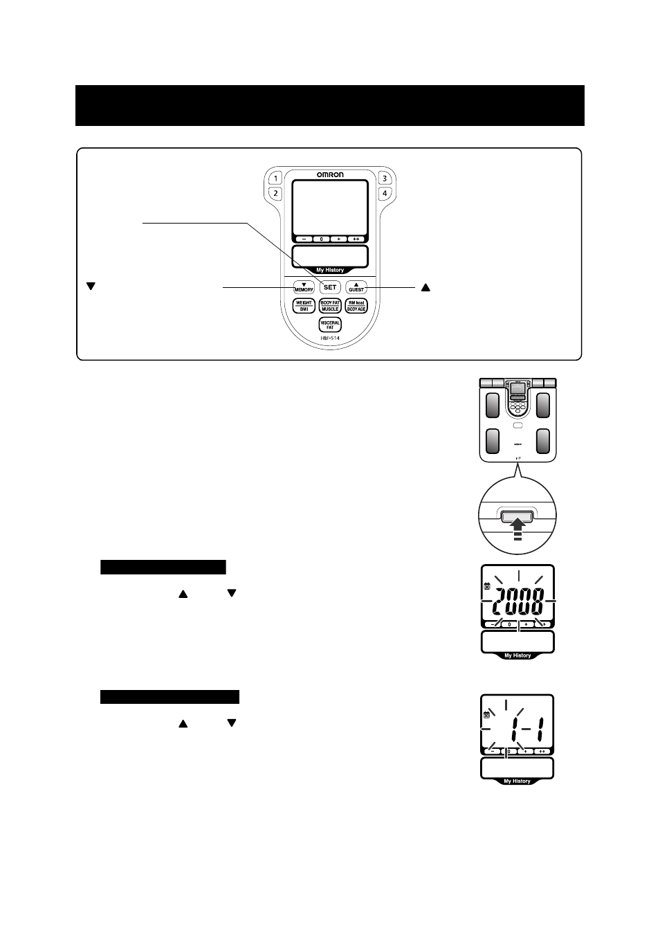 Setting the date and time | Omron Healthcare HBF-514 User Manual | Page 19 / 44