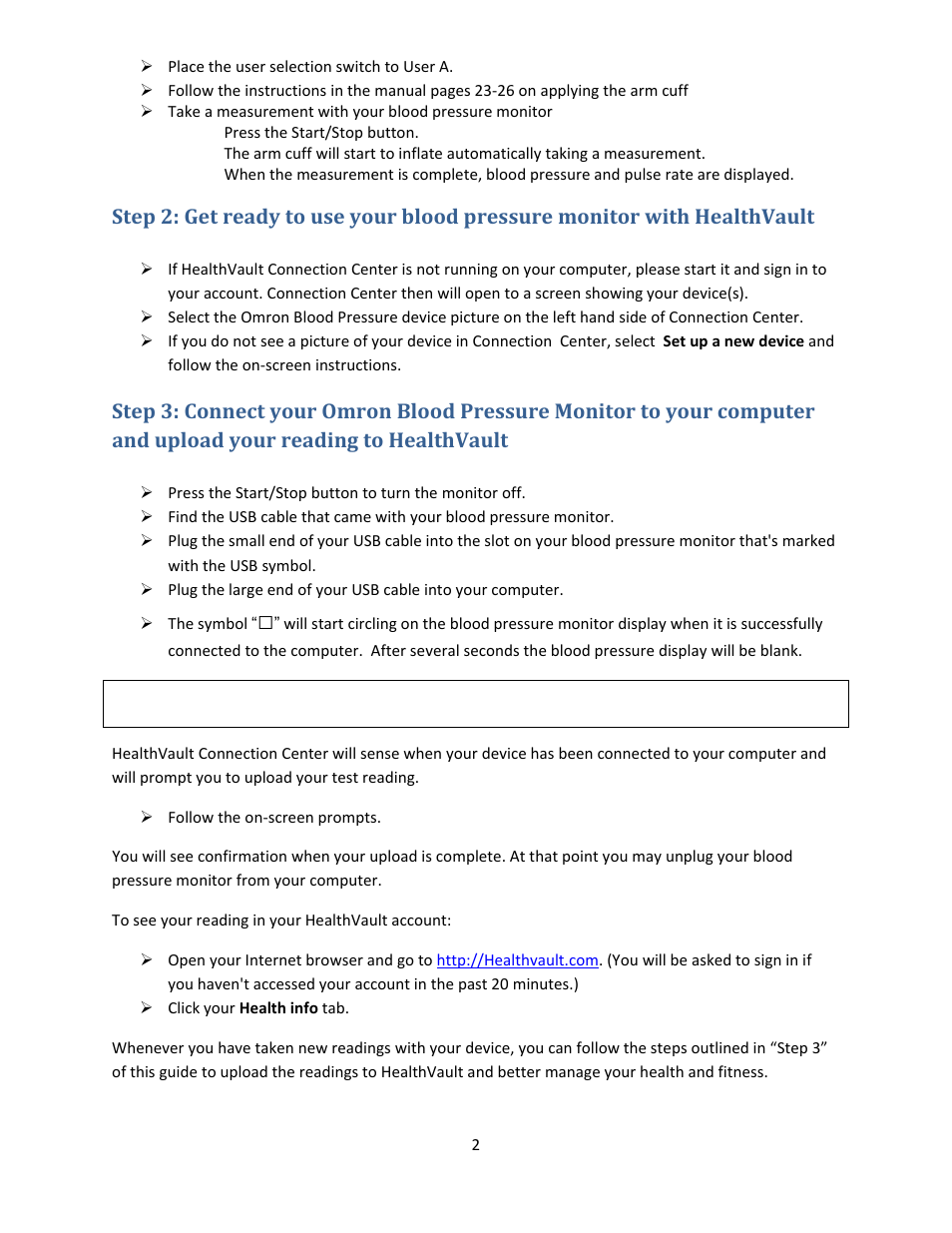 Omron Healthcare OMRON HEM670IT User Manual | Page 2 / 3