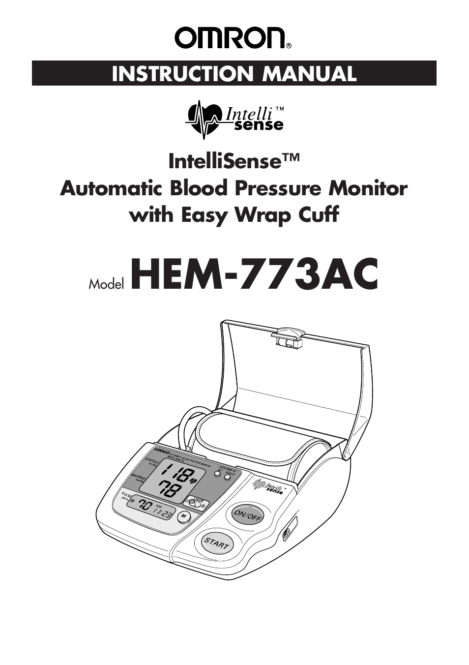 Omron Healthcare HEM-773AC User Manual | 20 pages