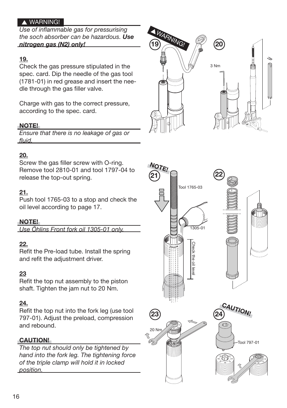 Ohlins FG 470 User Manual | Page 16 / 24