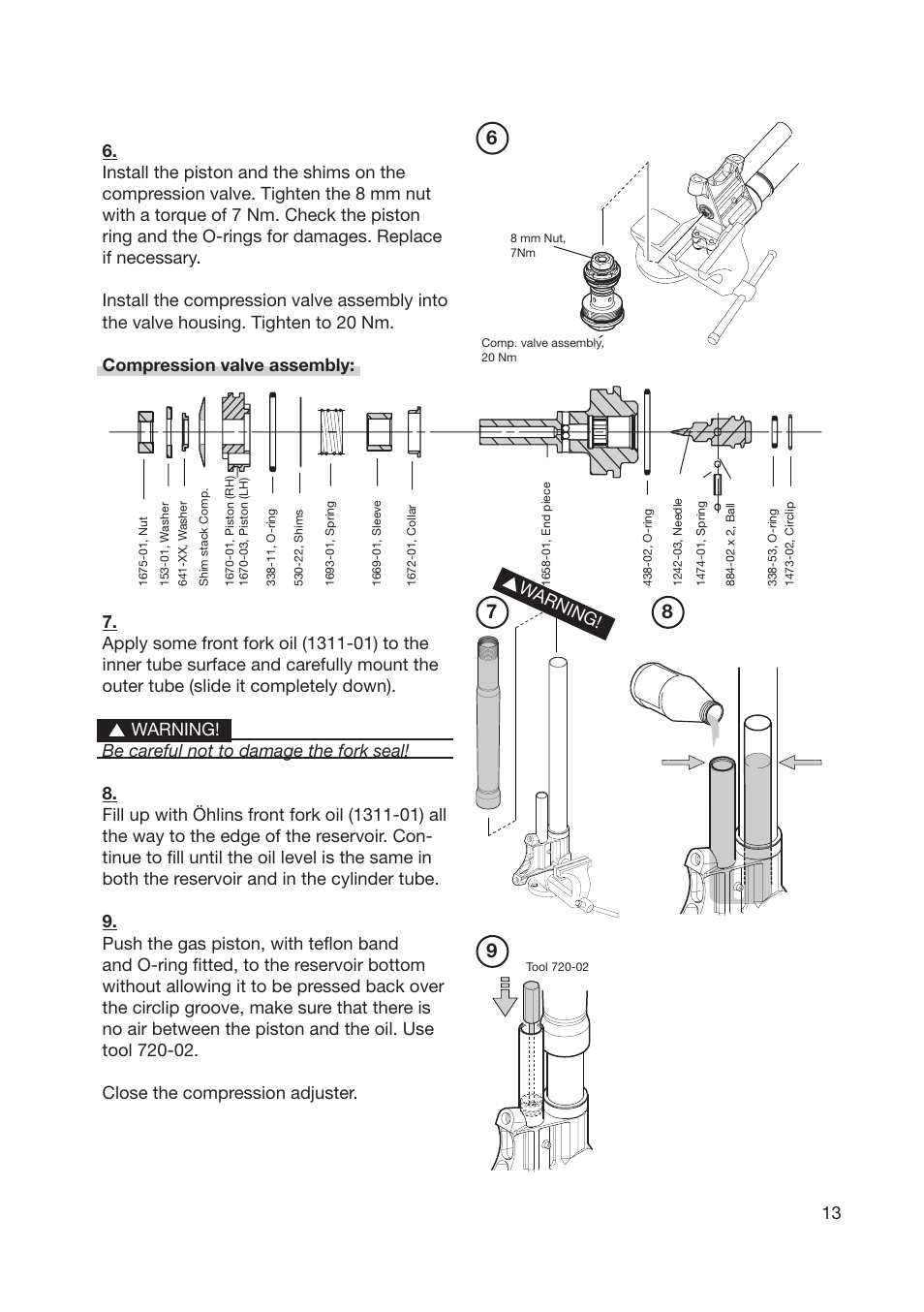 Ohlins SUPERBIKE FG 570 User Manual | Page 13 / 28