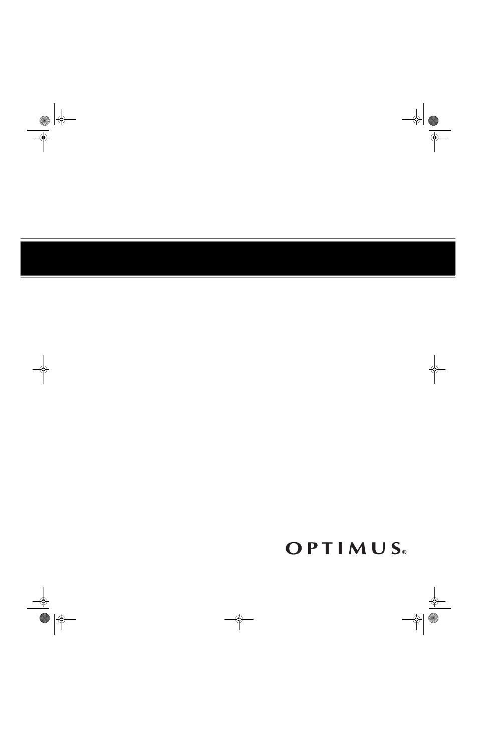 Optimus - Katadyn Products Inc. Dual Cassette Dubbing Deck SCT-540 User Manual | 12 pages