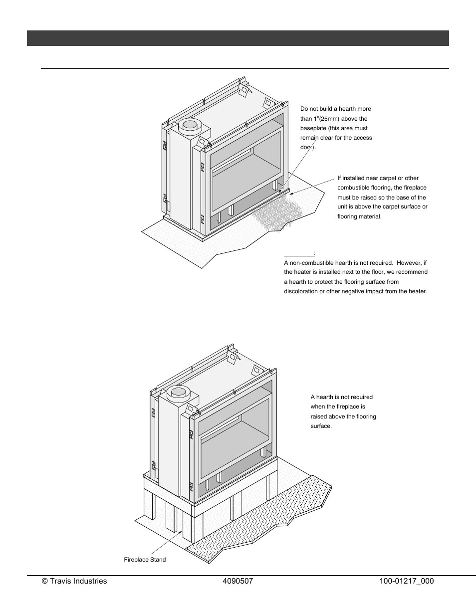 Installation, Hearth requirements | Omni Group GREEN SMART 864 User Manual | Page 29 / 72