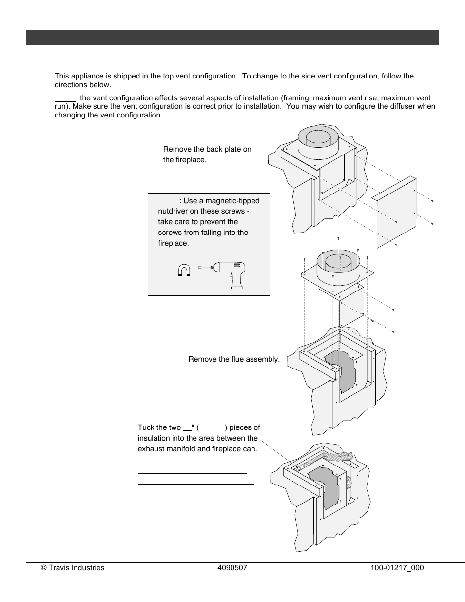 Installation, Top vent or side vent configuration | Omni Group GREEN SMART 864 User Manual | Page 9 / 72