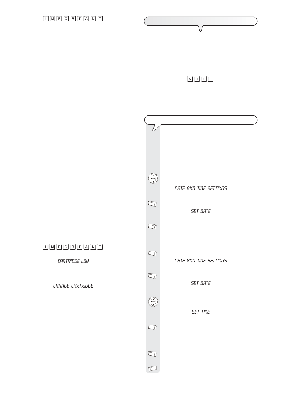 N o t e | Olivetti 145D User Manual | Page 20 / 88