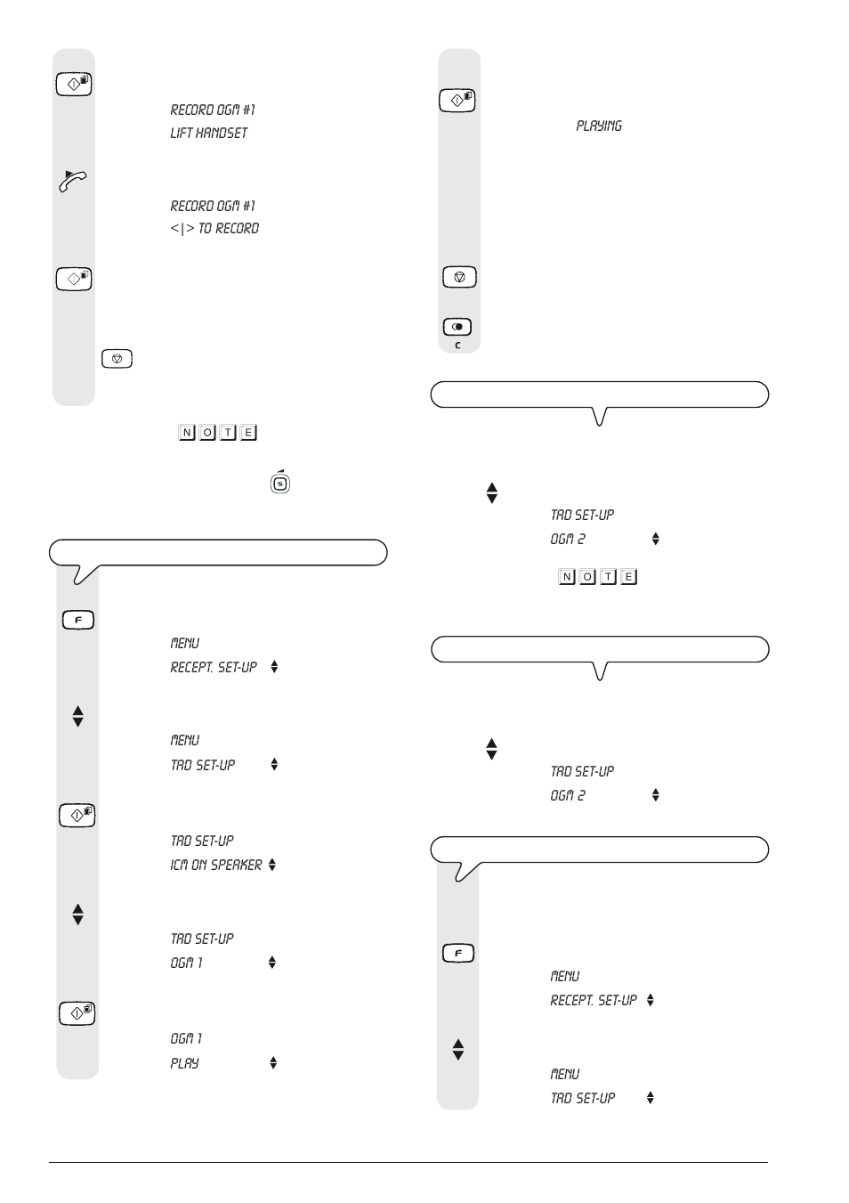 N o t e | Olivetti 145D User Manual | Page 44 / 88
