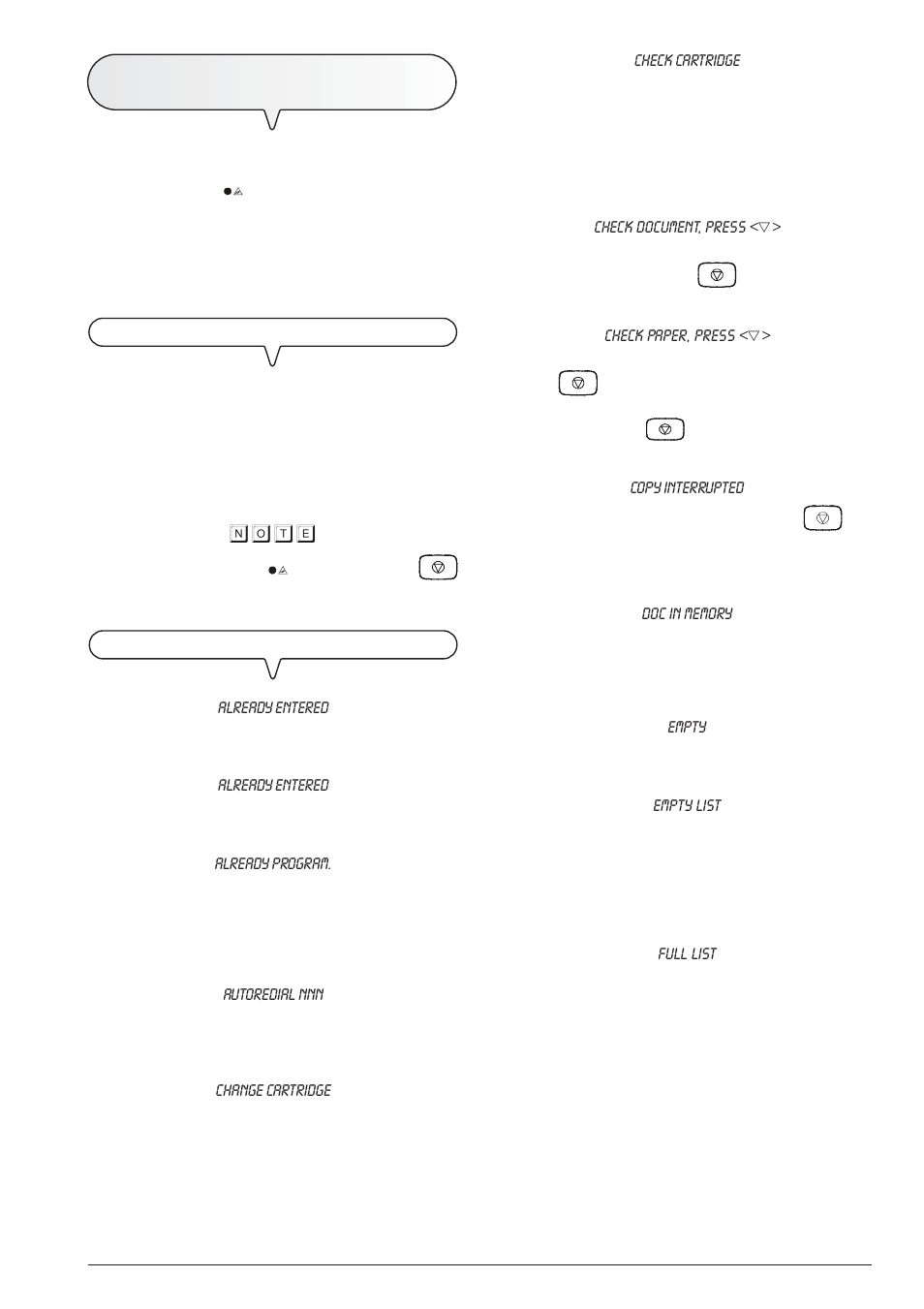 N o t e | Olivetti 145D User Manual | Page 69 / 88