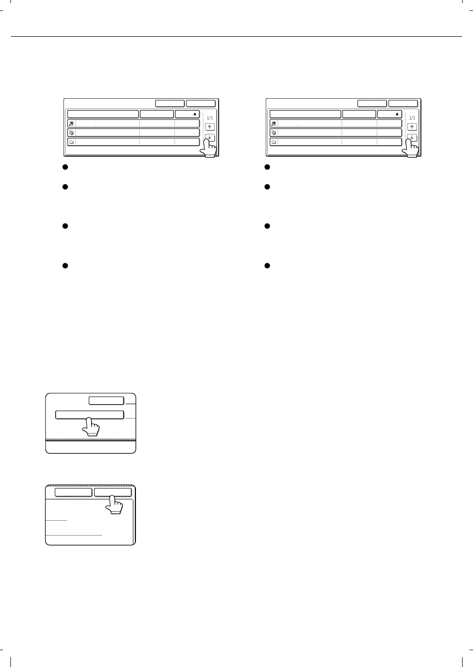 Searching by file or folder name, Touch the [file or folder name] key, Touch the [search start] key | Calling up and using a file | Olivetti 4501 User Manual | Page 164 / 188