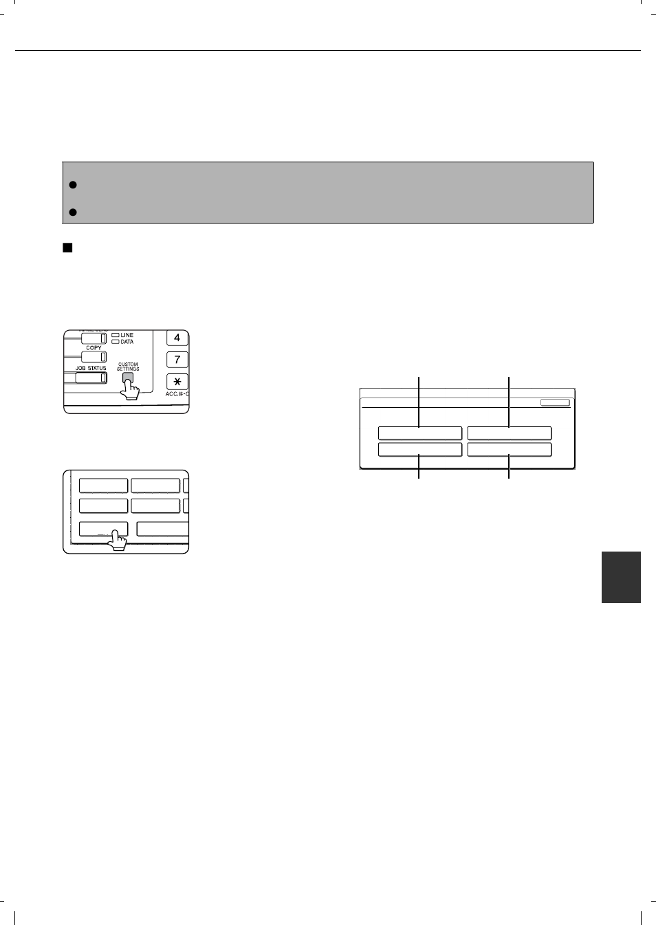 7custom settings | Olivetti 4501 User Manual | Page 171 / 188