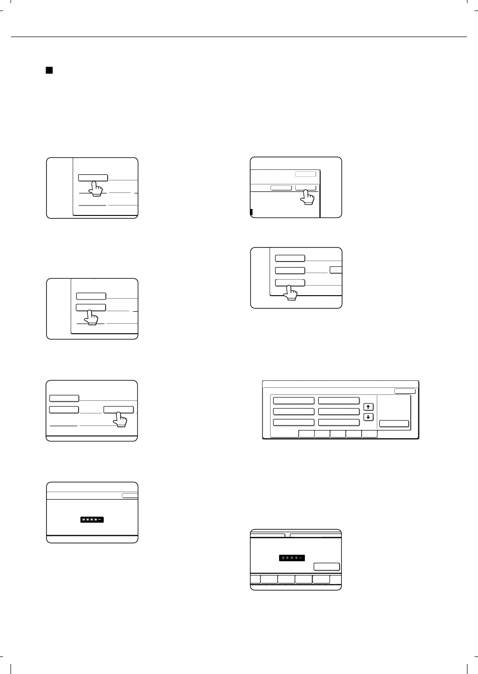 Creating a custom folder, Touch the [folder name] key, Touch the [initial] key | Touch the [ok] key, Touch the [user name] key | Olivetti 4501 User Manual | Page 174 / 188