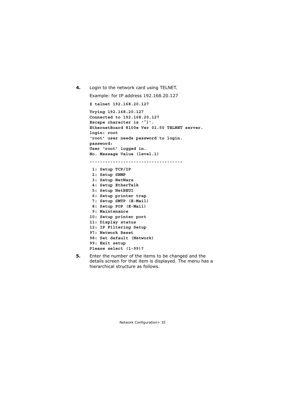 Olivetti P26W User Manual | Page 35 / 95