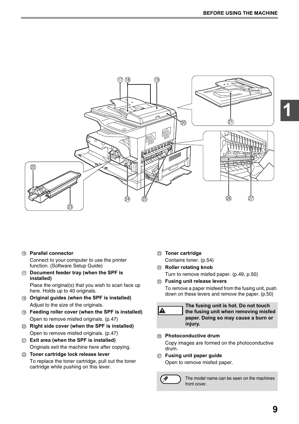 Olivetti d-Copia 20W User Manual | Page 13 / 74