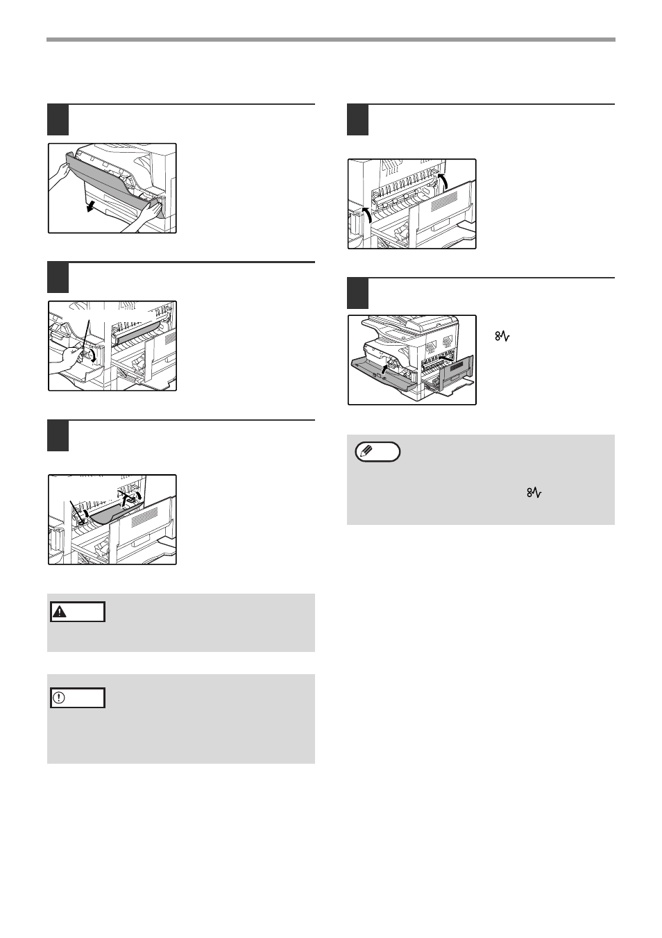 B. misfeed in the fusing area | Olivetti d-Copia 20W User Manual | Page 54 / 74