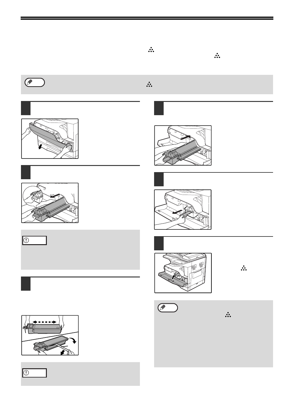 Replacing the toner cartridge | Olivetti d-Copia 20W User Manual | Page 58 / 74