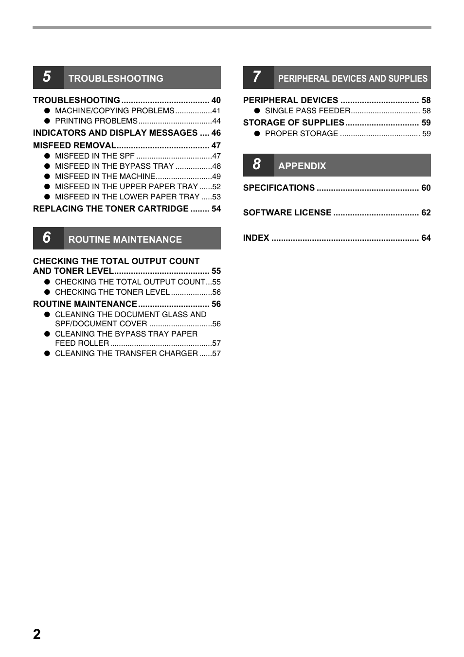Olivetti d-Copia 20W User Manual | Page 6 / 74
