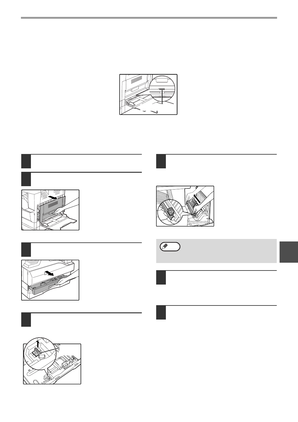 Cleaning the bypass tray paper feed roller, Cleaning the transfer charger | Olivetti d-Copia 20W User Manual | Page 61 / 74