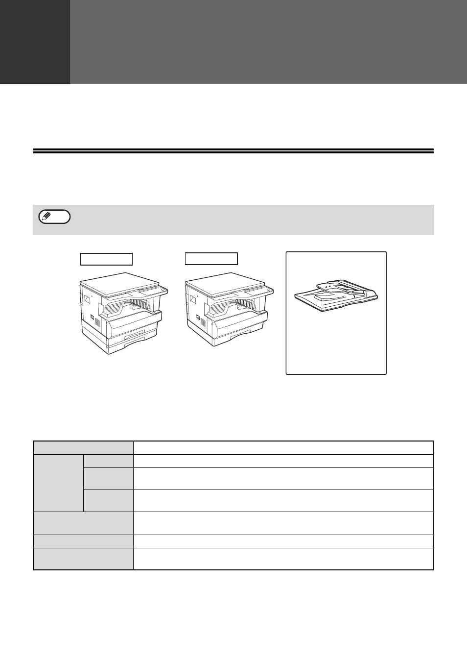 Peripheral devices and supplies, Peripheral devices, Chapter 7 | Single pass feeder | Olivetti d-Copia 20W User Manual | Page 62 / 74