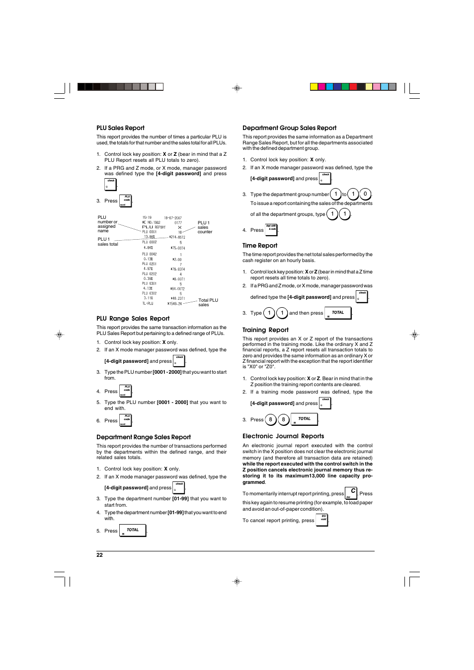 Olivetti ECR 6900 User Manual | Page 30 / 50