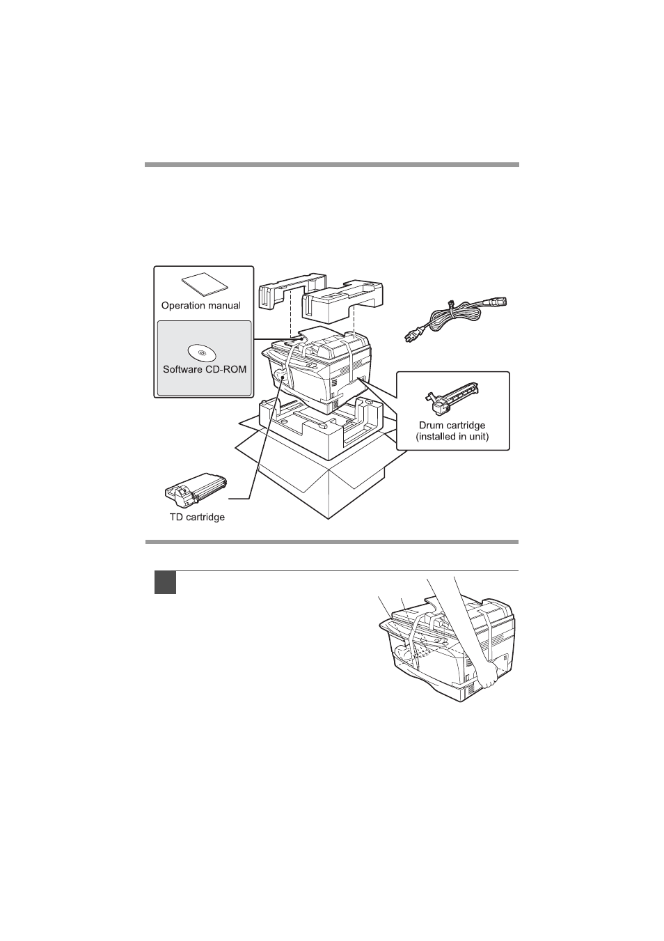 Checking packed components and accessories, Preparing the unit for installation | Olivetti D-COPIA 150D User Manual | Page 10 / 81