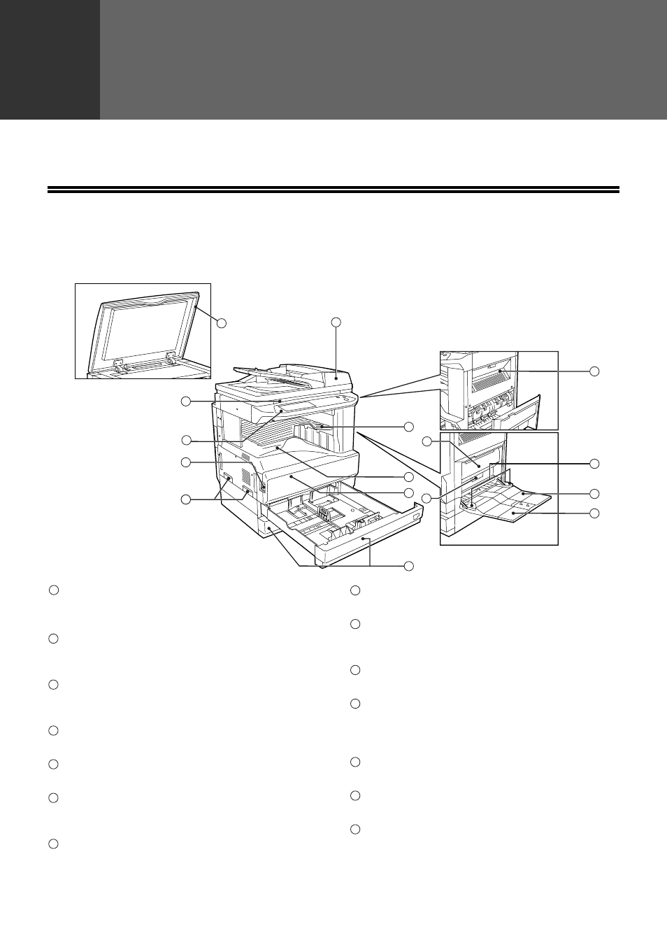 Before using the machine, Part names and functions, Chapter 1 | Exterior | Olivetti 2701 User Manual | Page 10 / 107