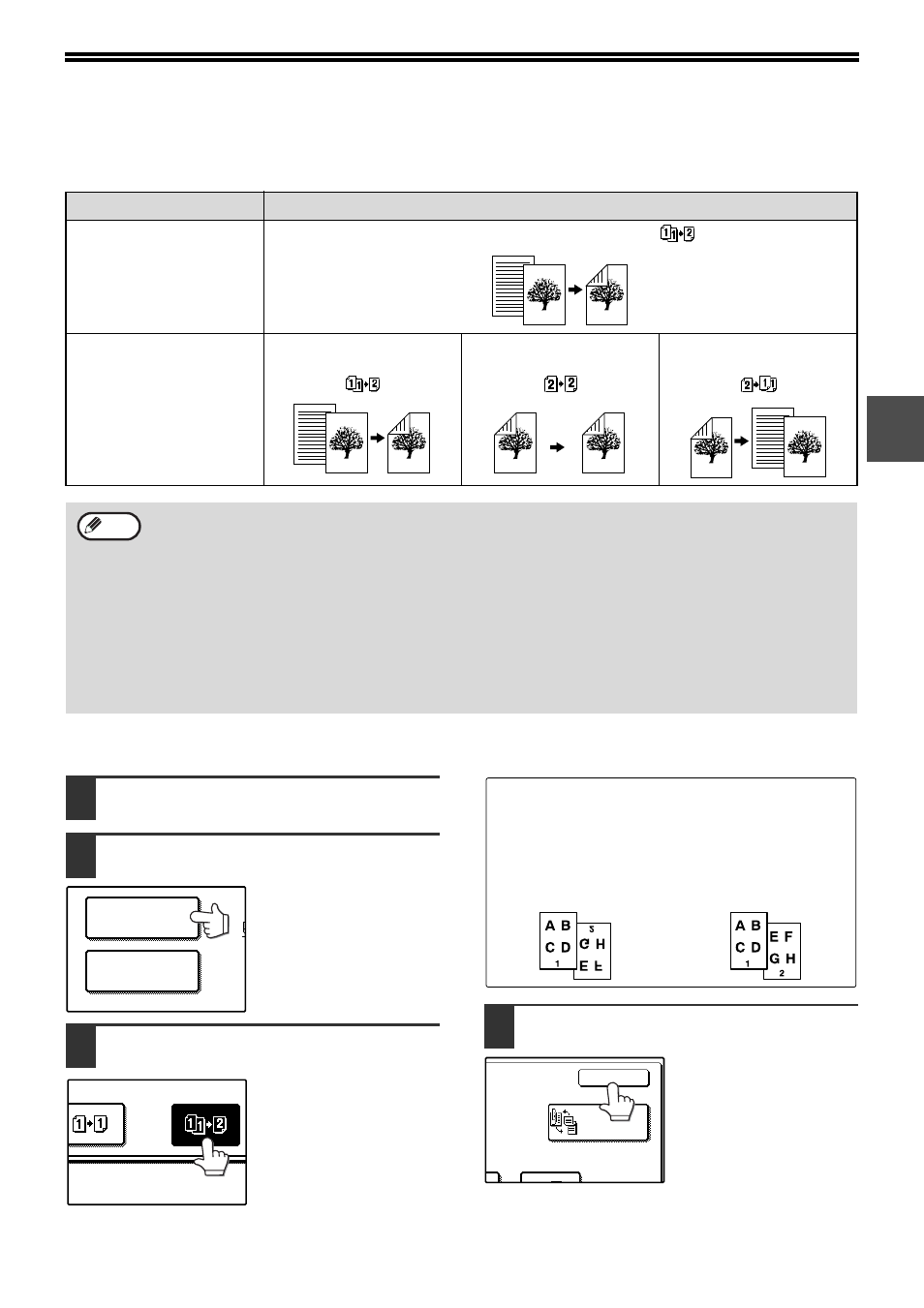 Automatic two-sided copying, Using the document glass, Y (p.27) | Olivetti 2701 User Manual | Page 29 / 107