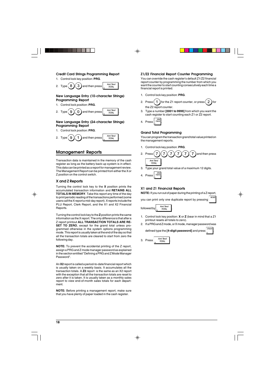 Management reports | Olivetti ECR 5900 User Manual | Page 26 / 45