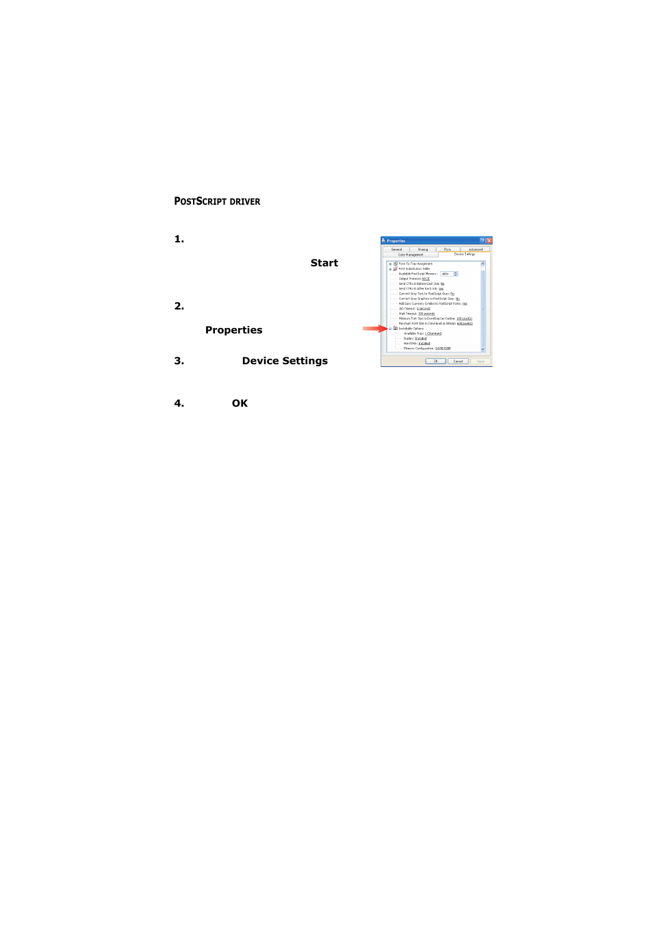 Postscript driver | Olivetti D-COLOR P26 User Manual | Page 159 / 174