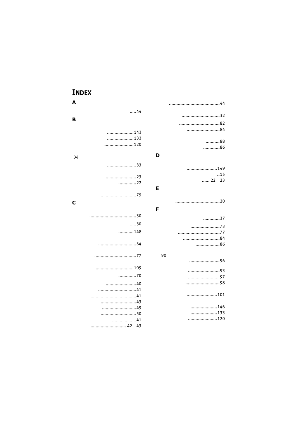 Index, Ndex | Olivetti D-COLOR P26 User Manual | Page 172 / 174