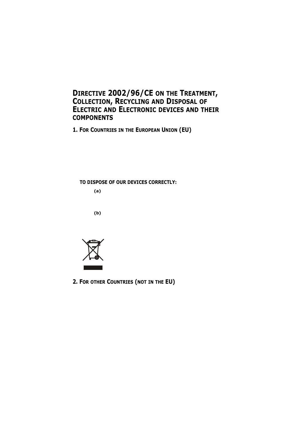 For countries in the european union (eu), To dispose of our devices correctly, For other countries (not in the eu) | Olivetti D-COLOR P26 User Manual | Page 4 / 174