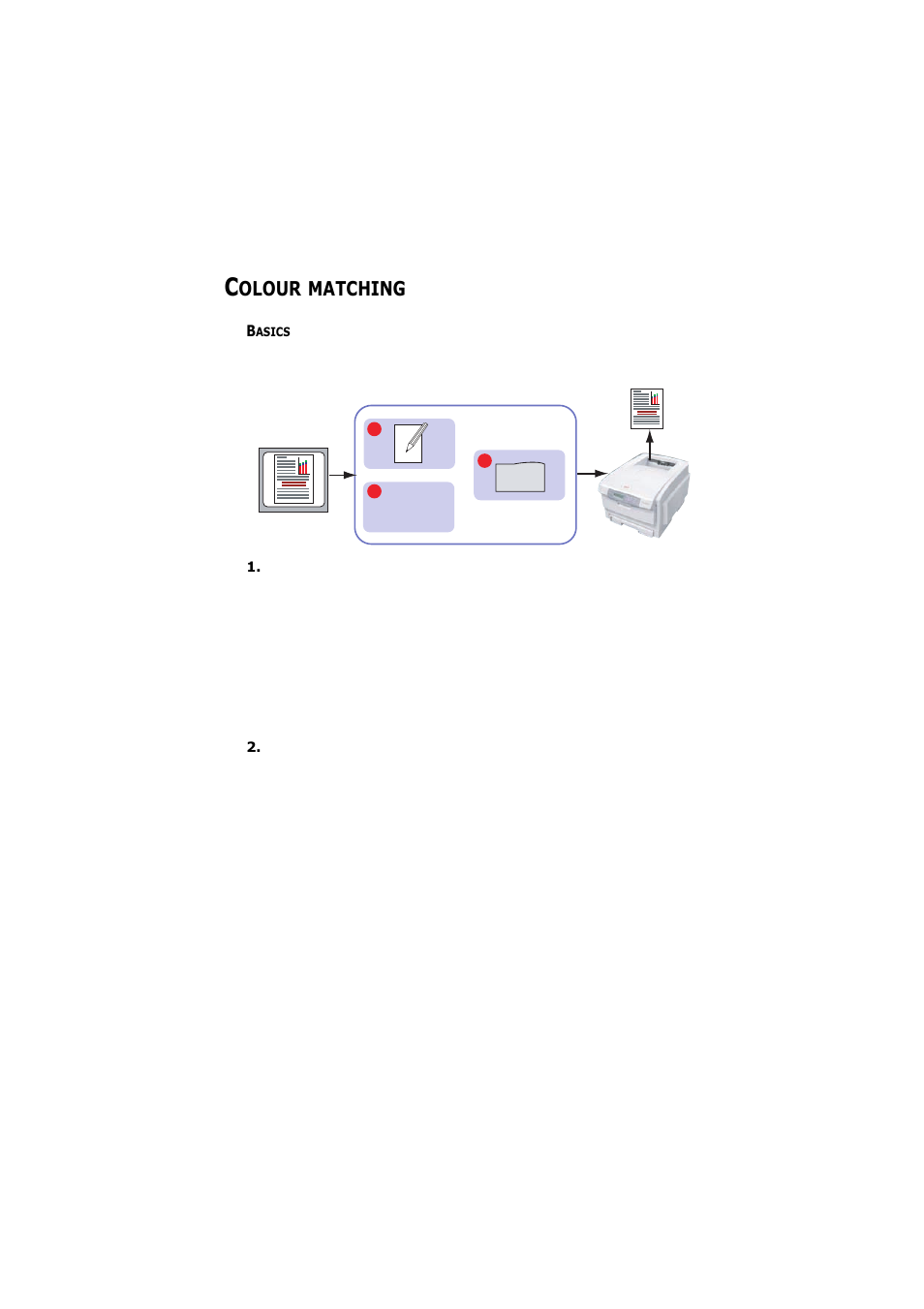 Colour matching, Basics, Olour | Matching | Olivetti D-COLOR P26 User Manual | Page 41 / 174