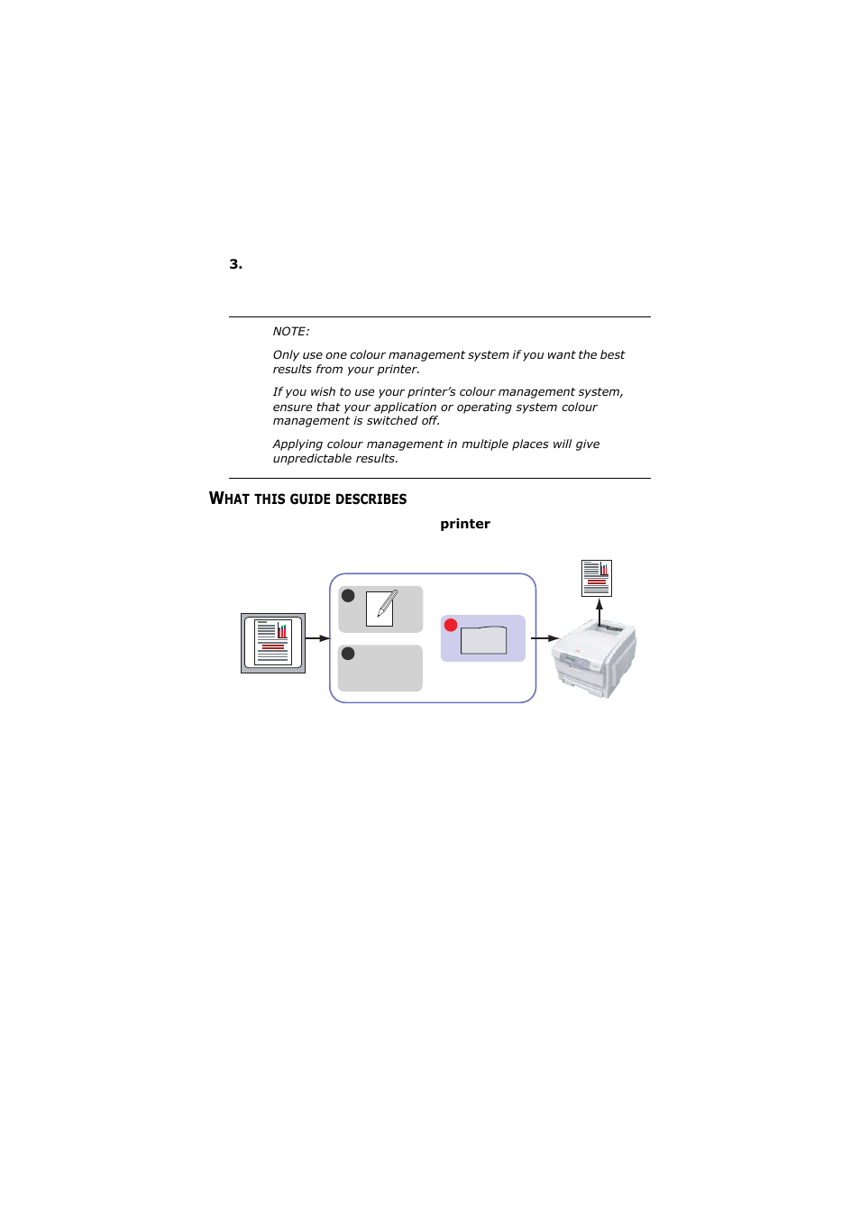 What this guide describes | Olivetti D-COLOR P26 User Manual | Page 42 / 174