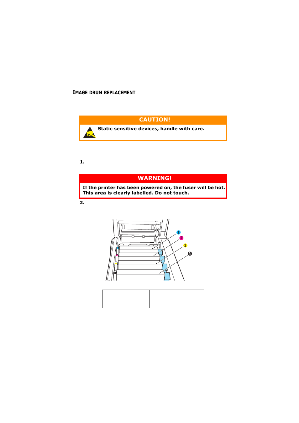 Image drum replacement | Olivetti d-Color P26W User Manual | Page 67 / 97
