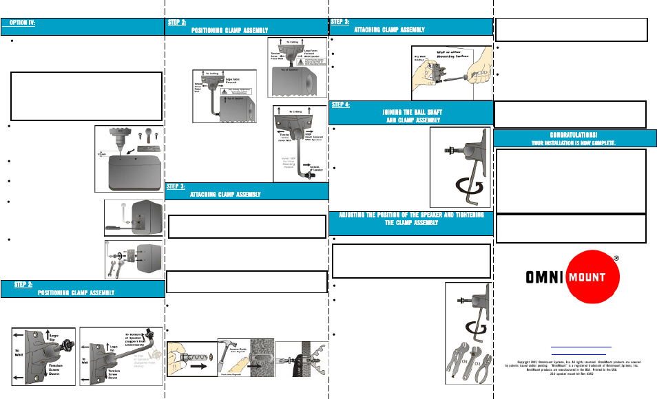 Omnimount 20.0 User Manual | Page 2 / 2