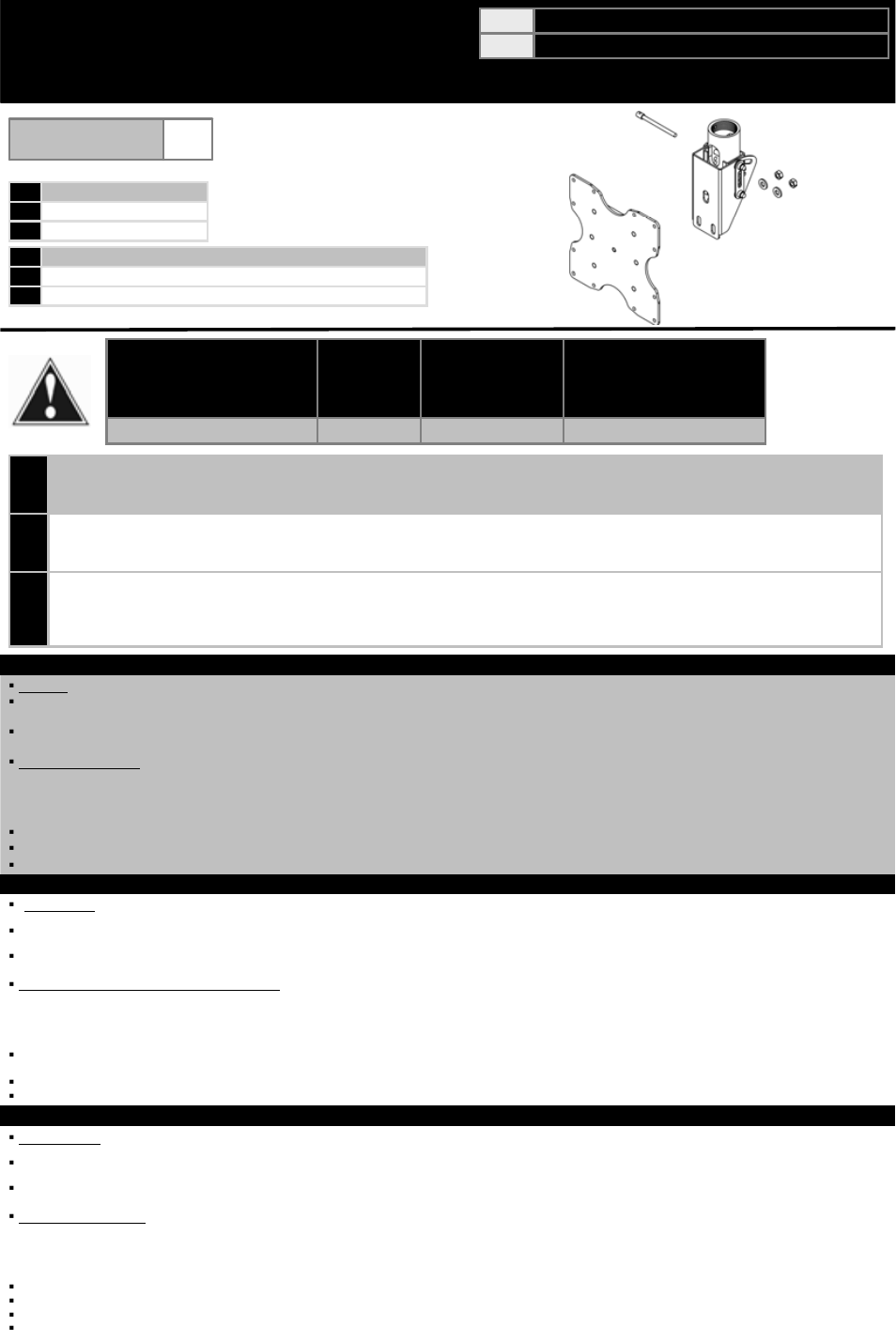 Omnimount OM1100275 User Manual | 4 pages