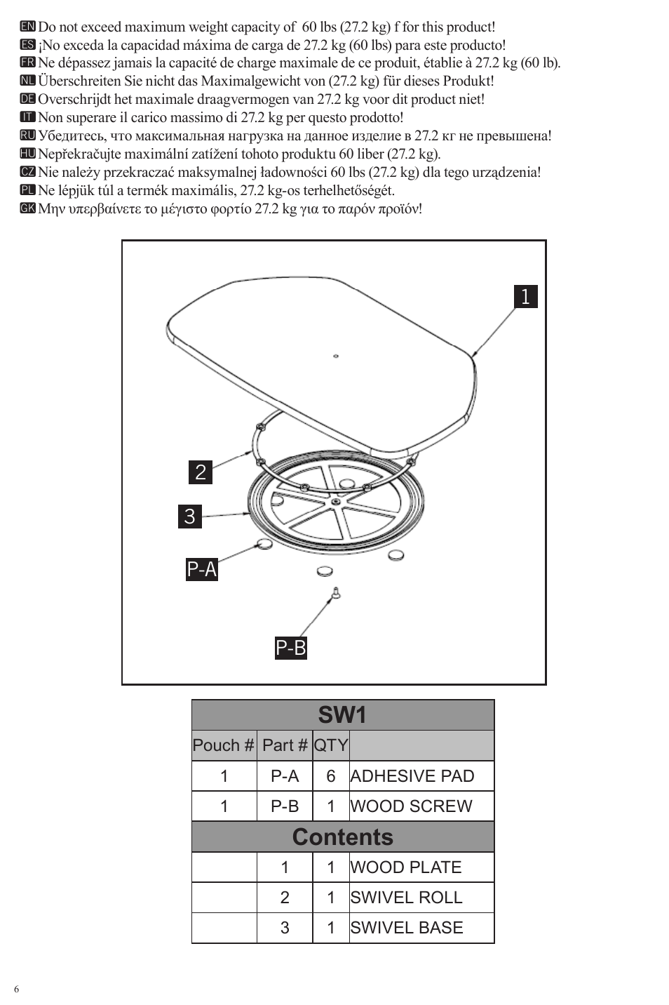 Omnimount SW1 User Manual | Page 6 / 12