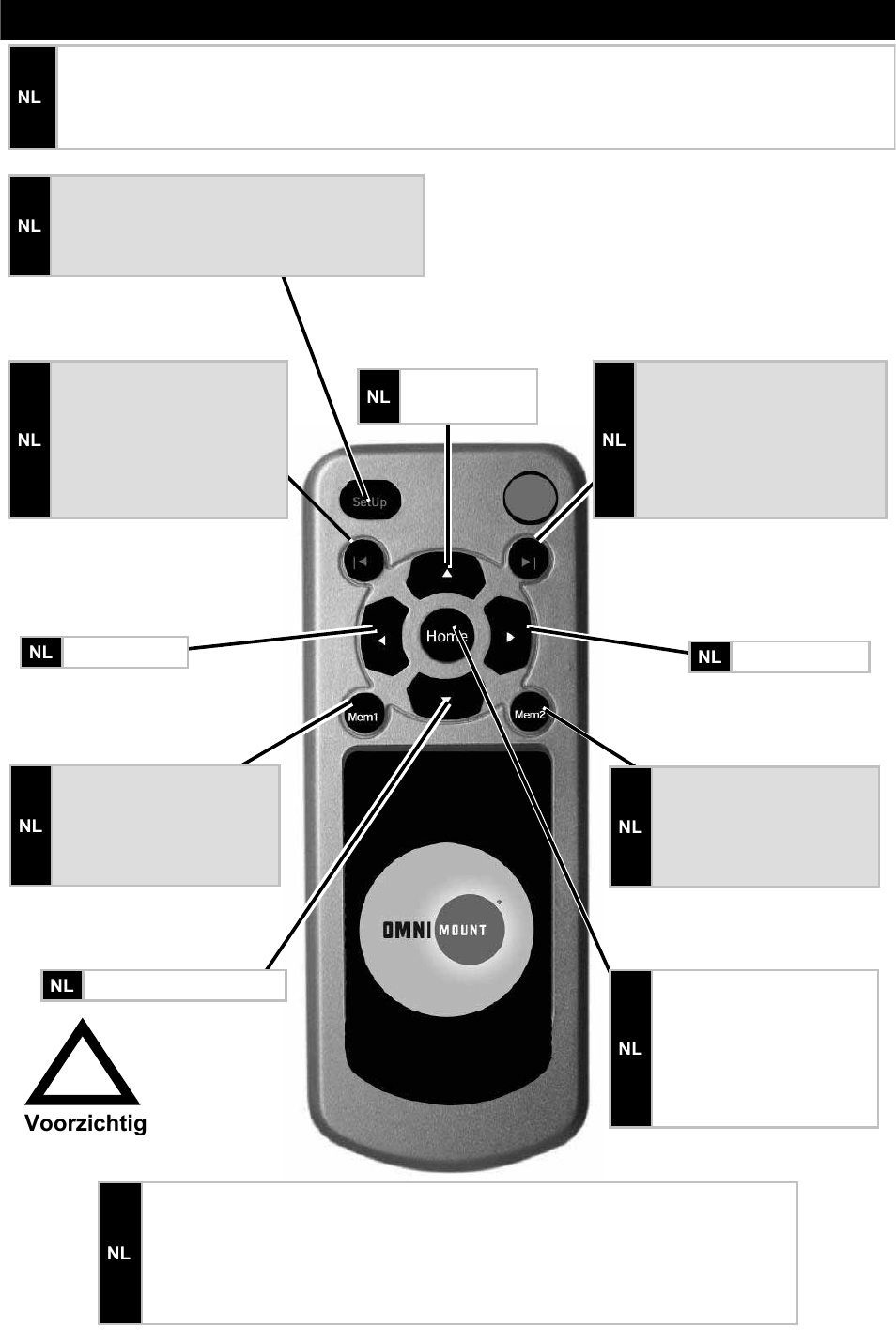 Step 14 – (nederlands), Voorzichtig | Omnimount 10333 User Manual | Page 26 / 32