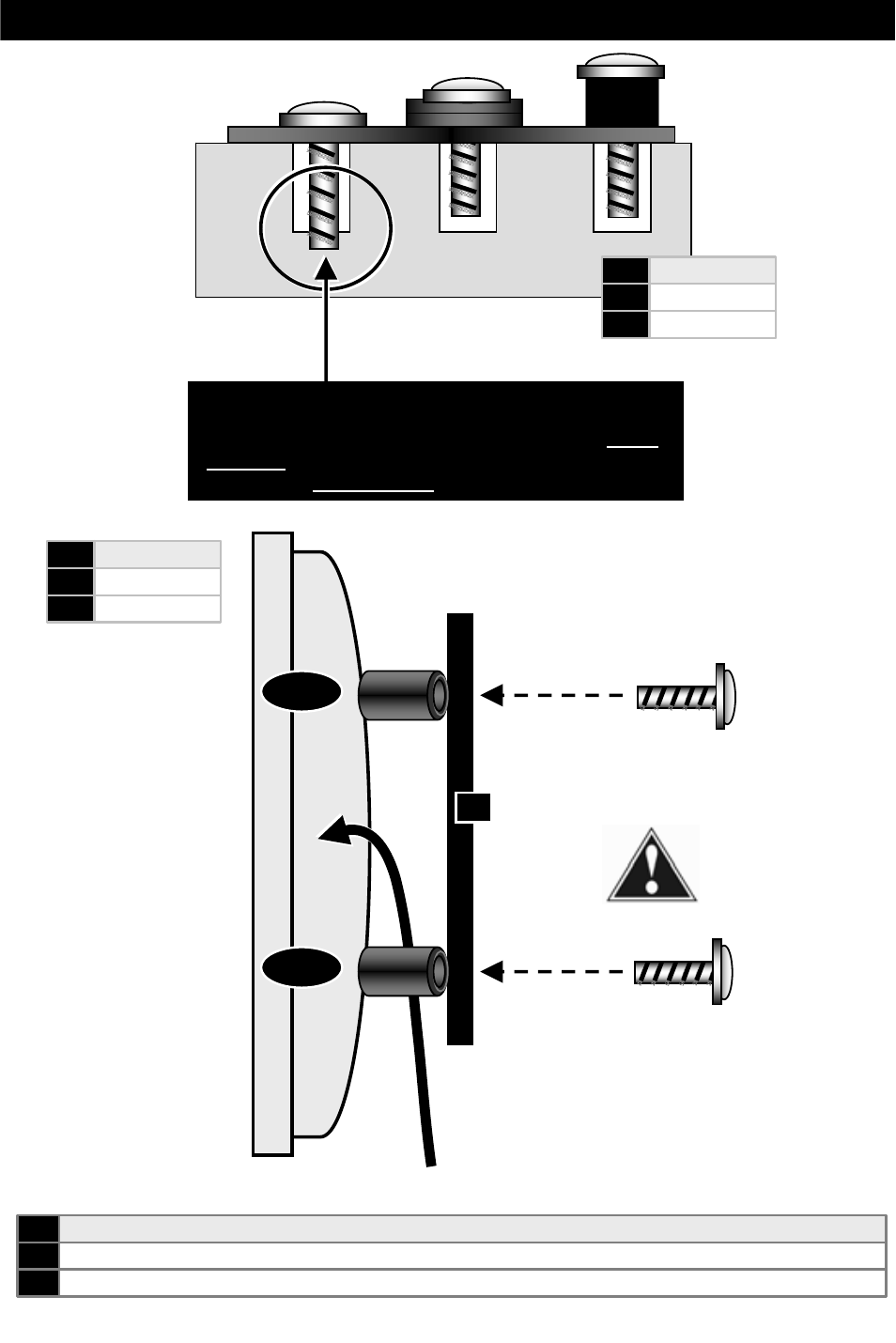 Caution | Omnimount UL10333 User Manual | Page 11 / 28