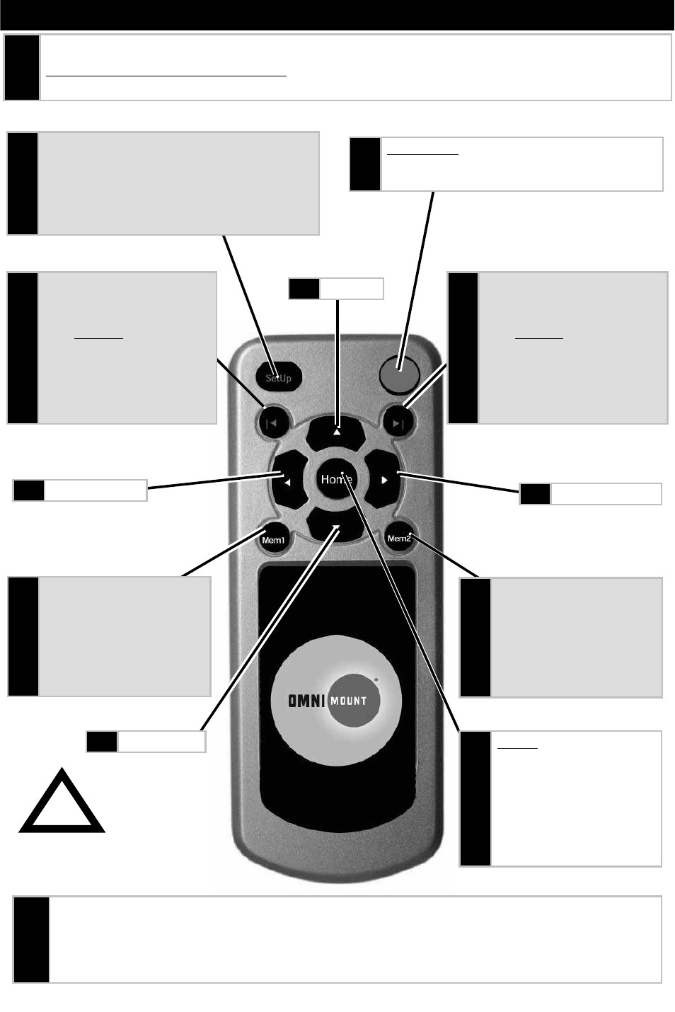 Caution | Omnimount UL10333 User Manual | Page 24 / 28