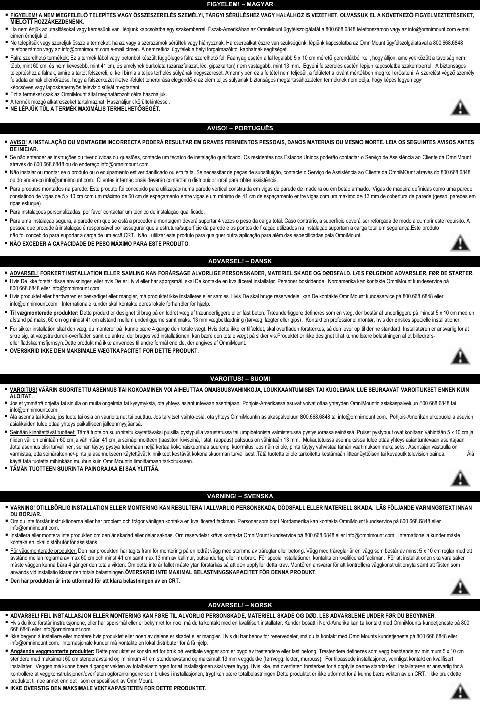 Omnimount NC30C User Manual | Page 4 / 24