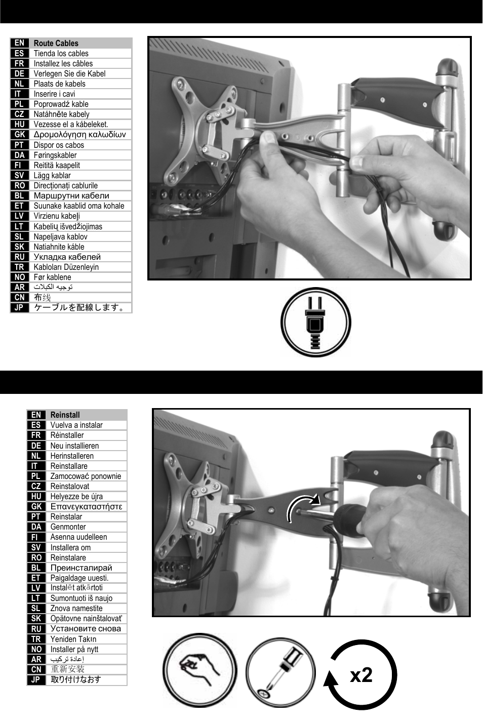 Step 10, Step 11 | Omnimount CL-S User Manual | Page 27 / 32