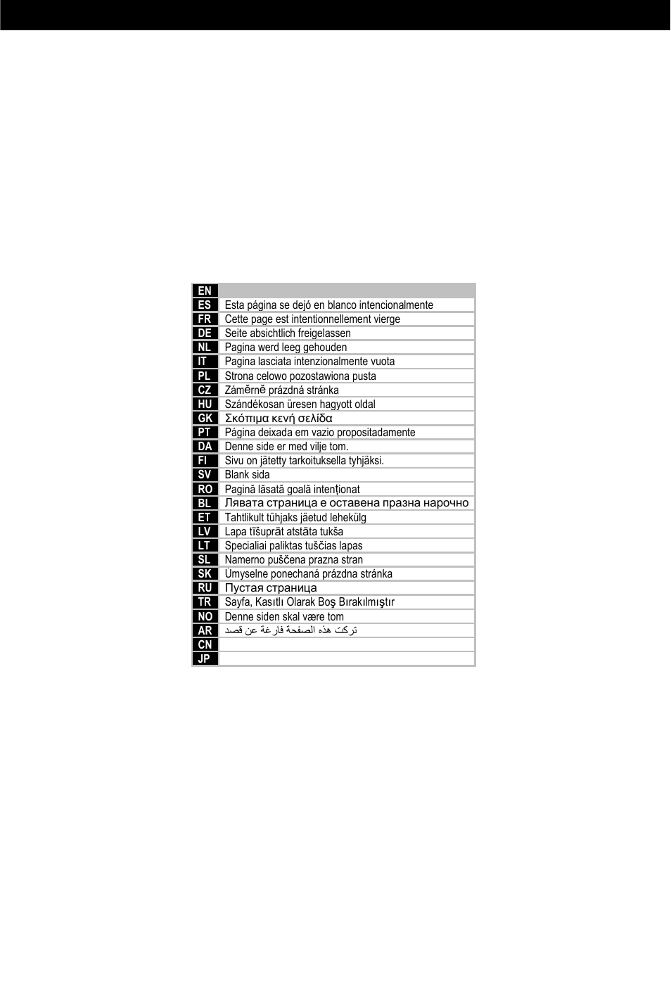 Page left blank intentionally | Omnimount Verona 55FP User Manual | Page 33 / 36